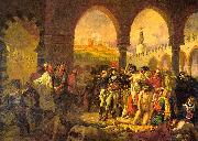 Baron Antoine-Jean Gros Napolean at Jaffa oil painting